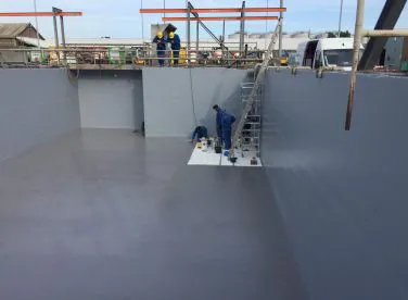 Coating betonvloer en wand voor industrie, industrievloeren
